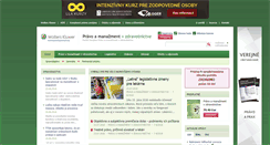 Desktop Screenshot of pravovzdravotnictve.sk